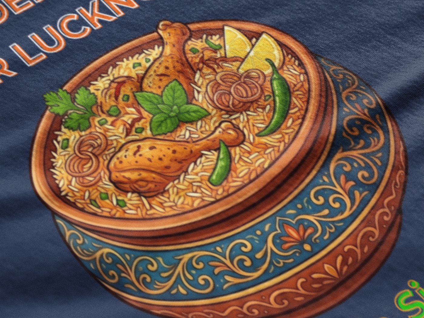 Hyderabadi or Lucknowi — The Biryani Debate Tee — Premium Heavyweight