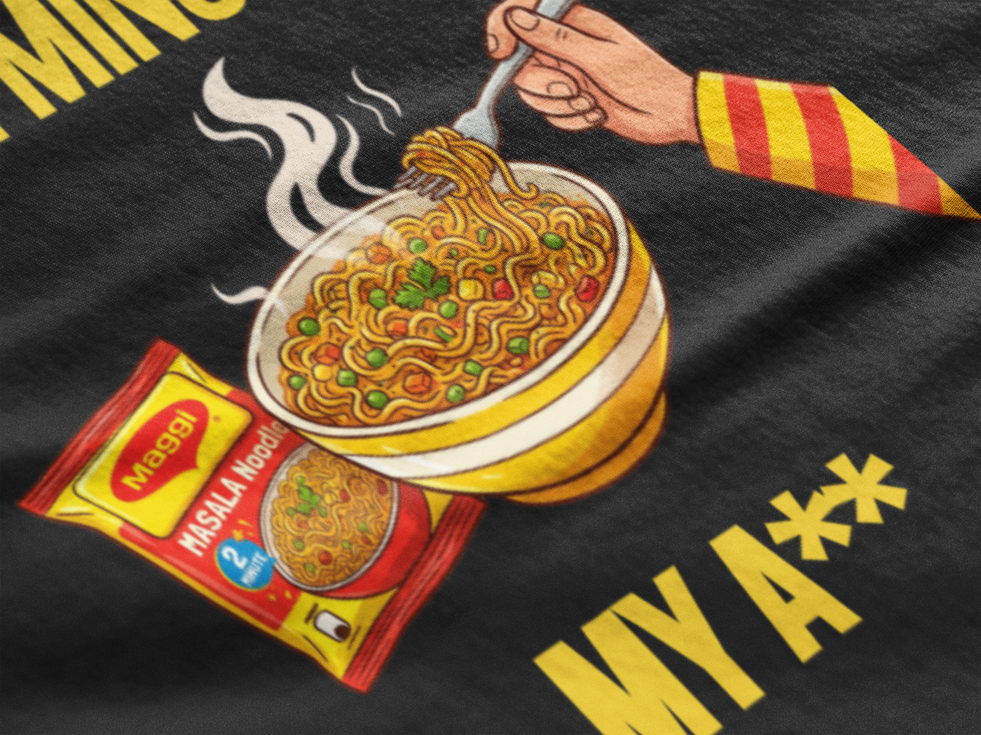 Maggi 2 Minutes — The Honest Cooking Time Tee — Premium Heavyweight