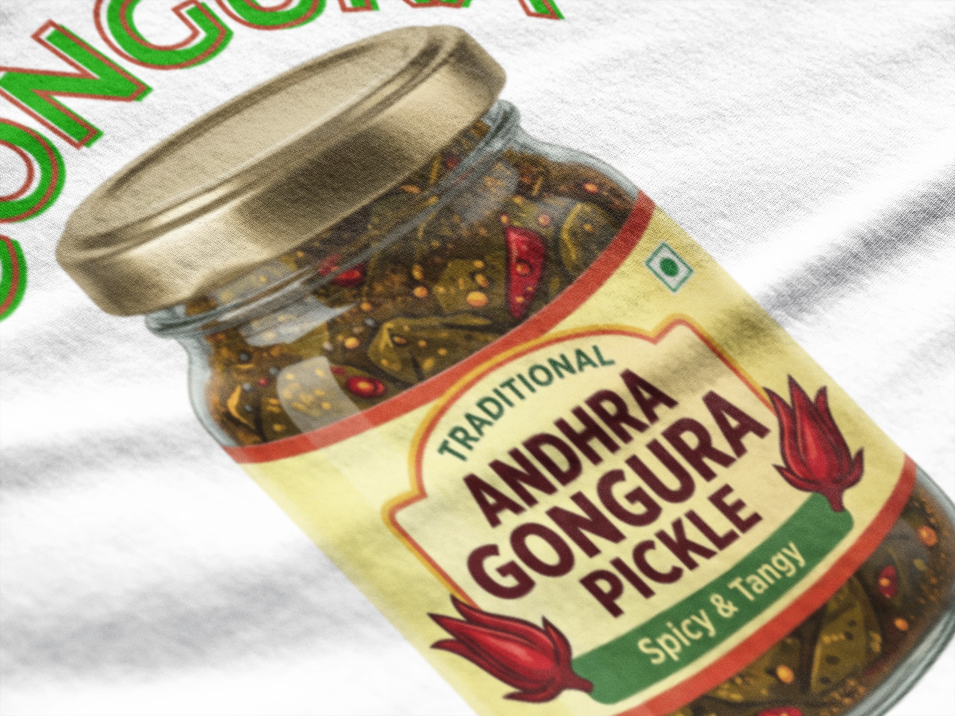 Gongura Gang — Andhra Food Tee — Premium Heavyweight