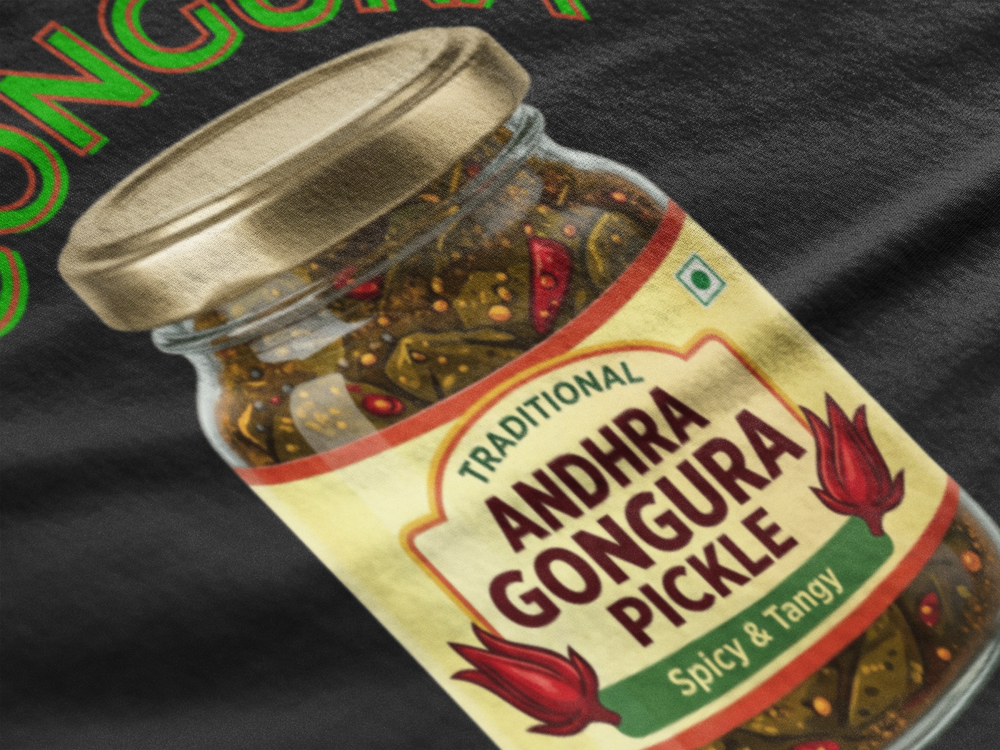 Gongura Gang — Andhra Food Tee — Premium Heavyweight