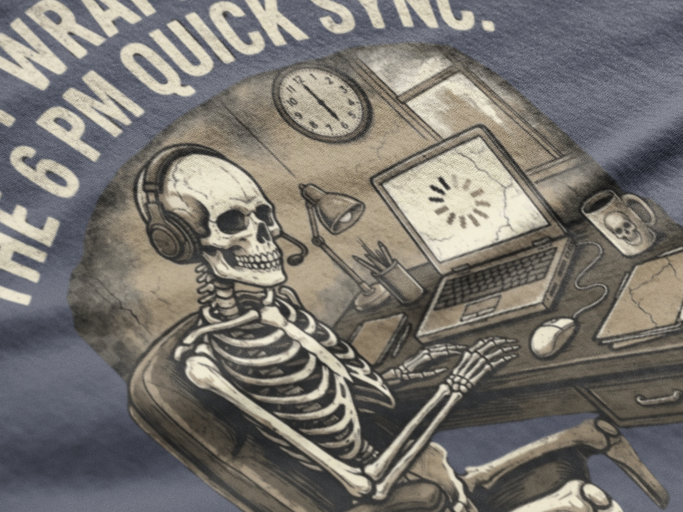 Just Wrapping Up The 6 PM Quick Sync — Graphic Tee
