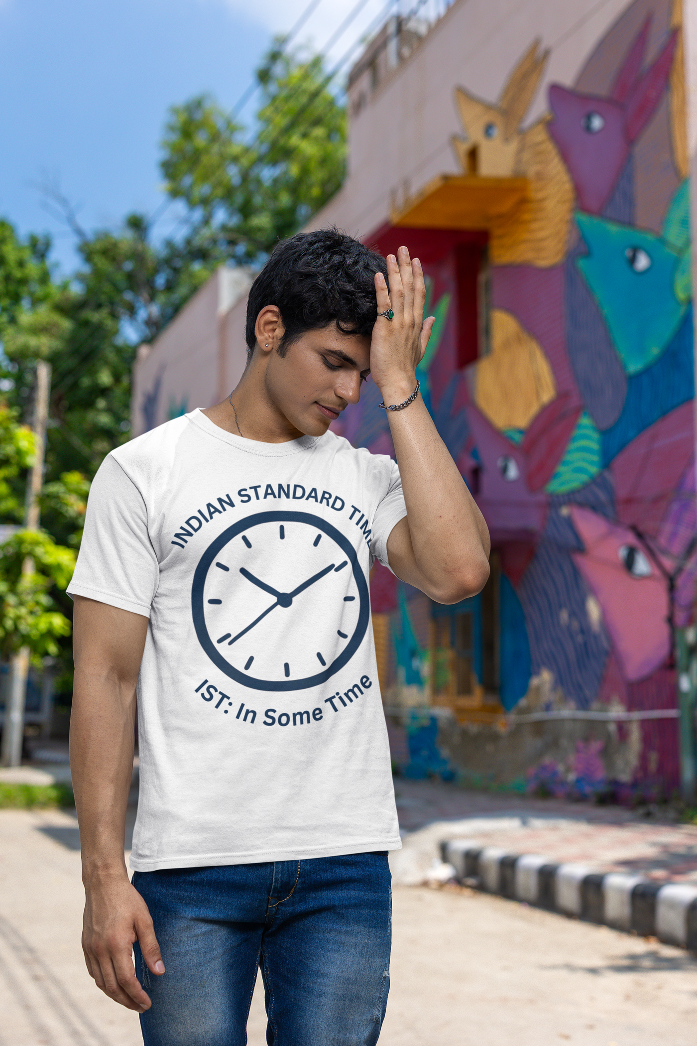 Indian Standard Time — IST Means "I Soon Think" — Premium Heavyweight