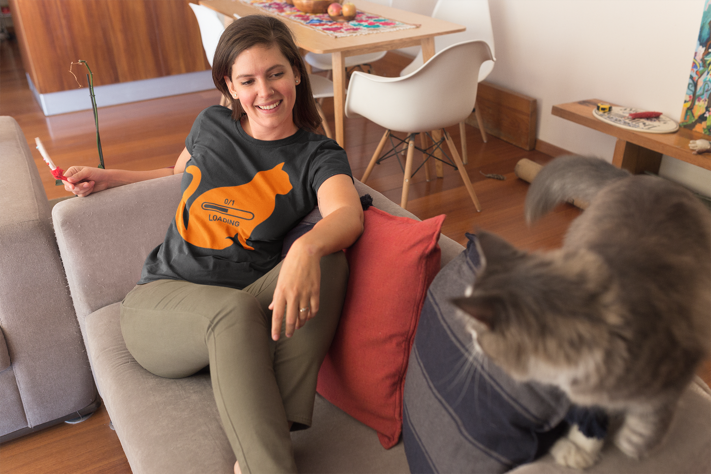 Cat Loading 0/1 — Graphic Tee