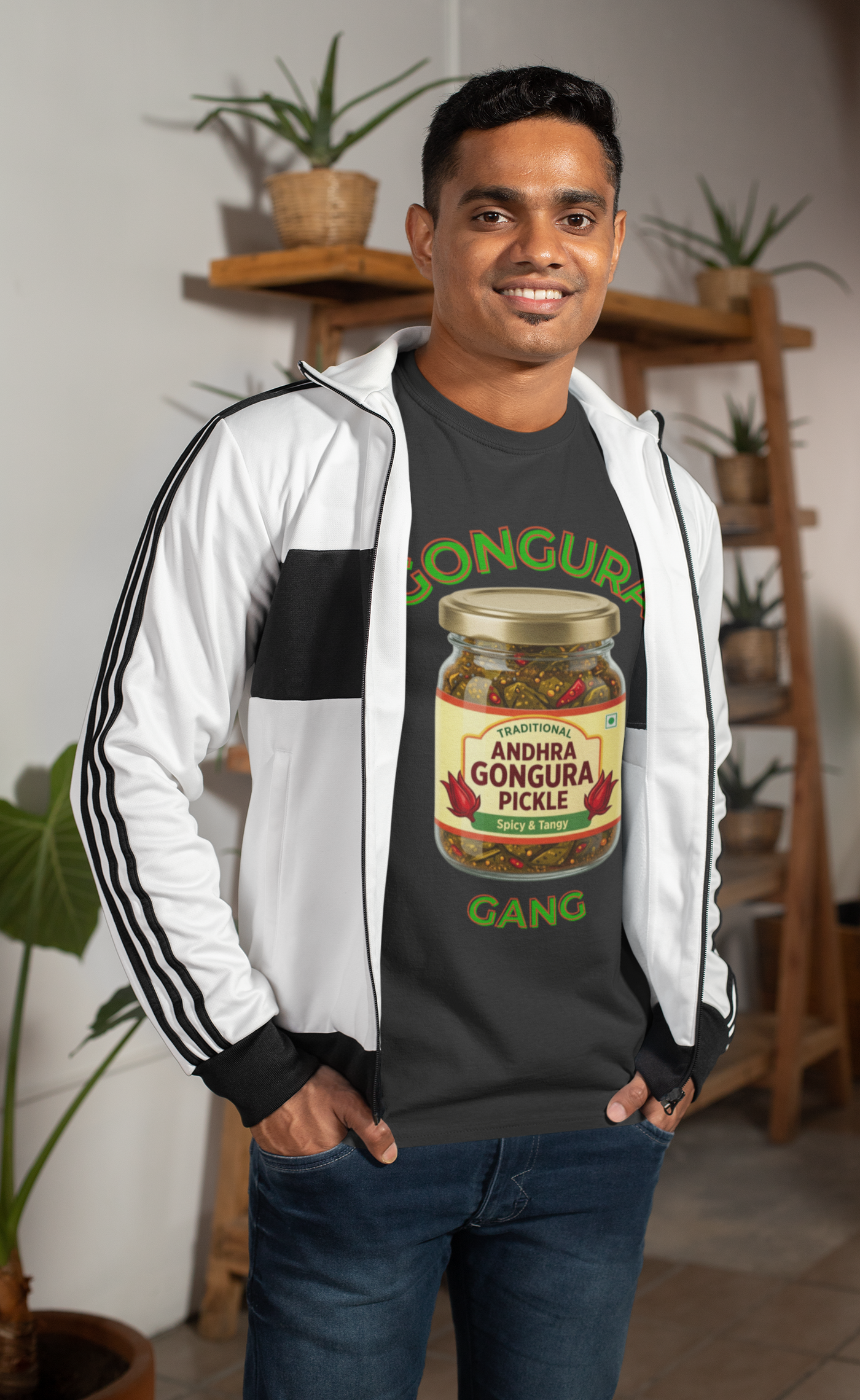 Gongura Gang — Andhra Food Tee — Premium Heavyweight