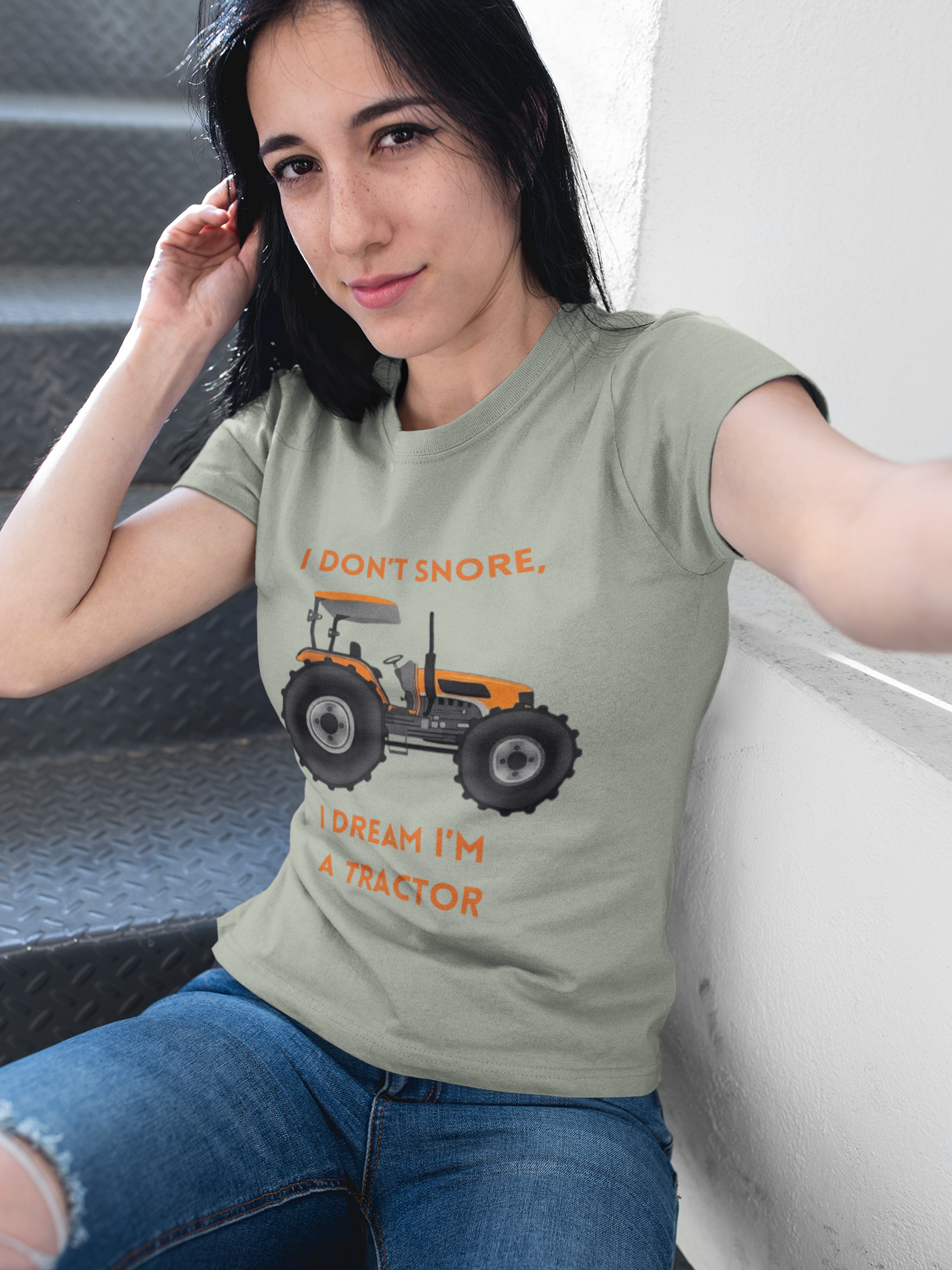 I Don't Snore I Dream I'm A Tractor — Graphic Tee