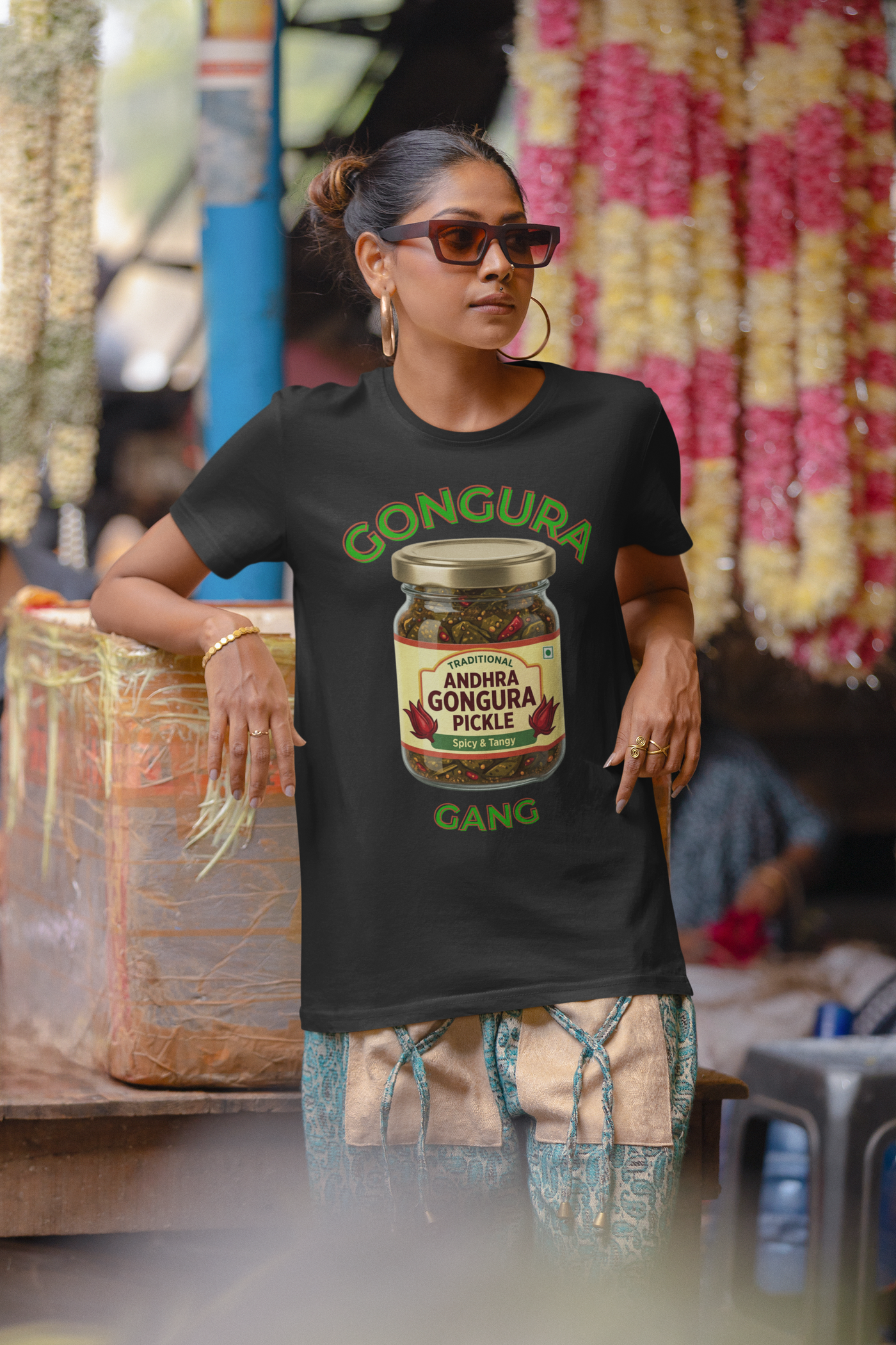 Gongura Gang — Andhra Food Tee — Premium Heavyweight