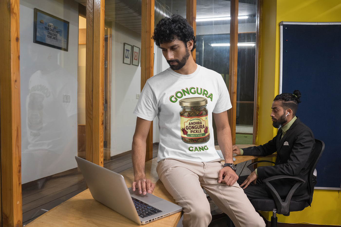 Gongura Gang — Andhra Food Tee — Premium Heavyweight