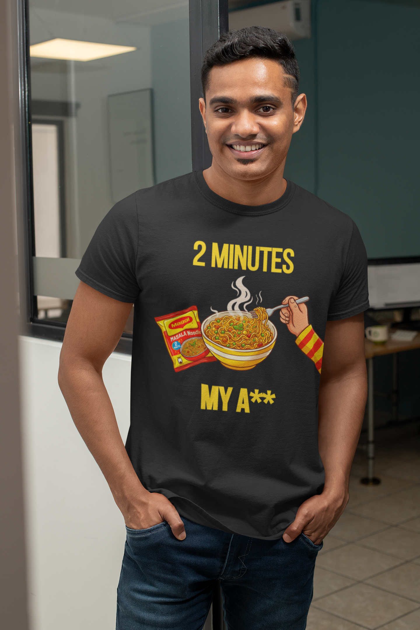 Maggi 2 Minutes — The Honest Cooking Time Tee — Premium Heavyweight