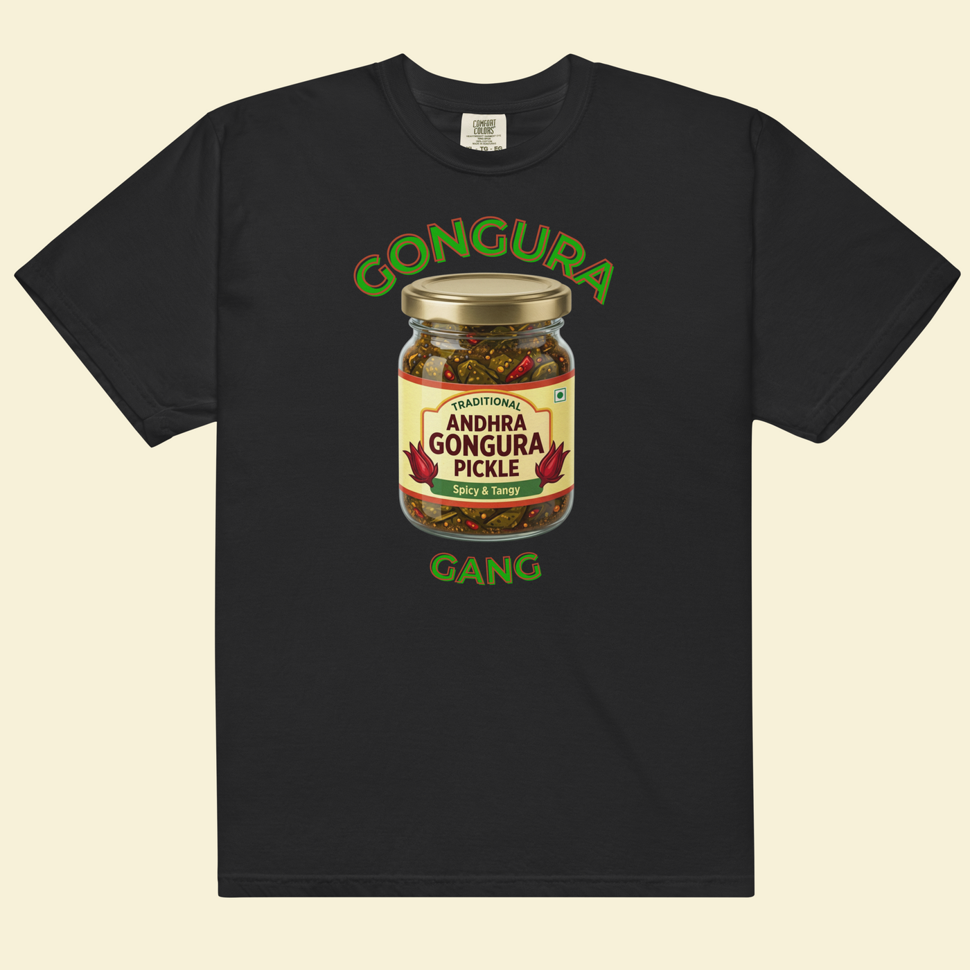 Gongura Gang — Andhra Food Tee — Premium Heavyweight
