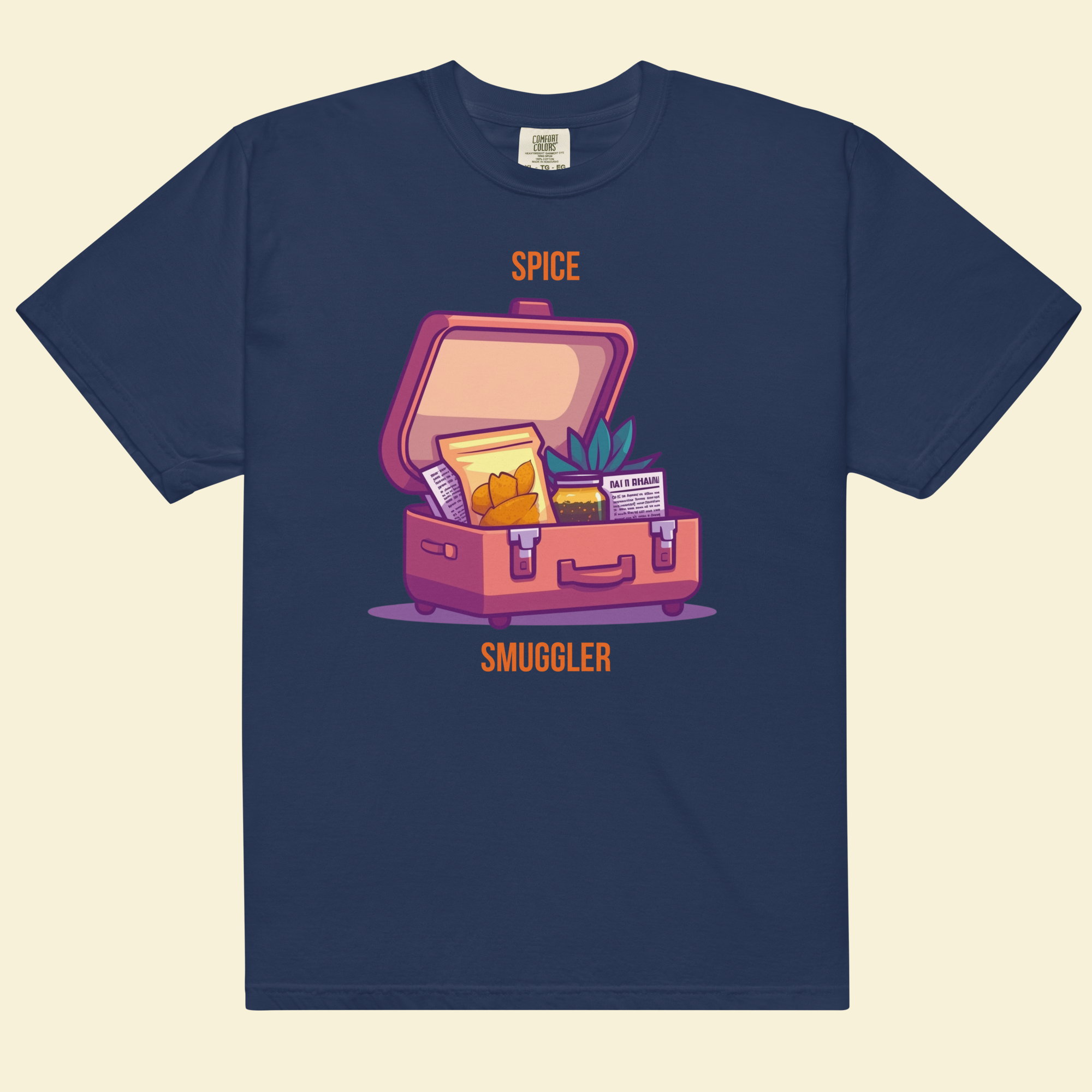 Spice Smuggler — The Suitcase Confession Tee — Premium Heavyweight