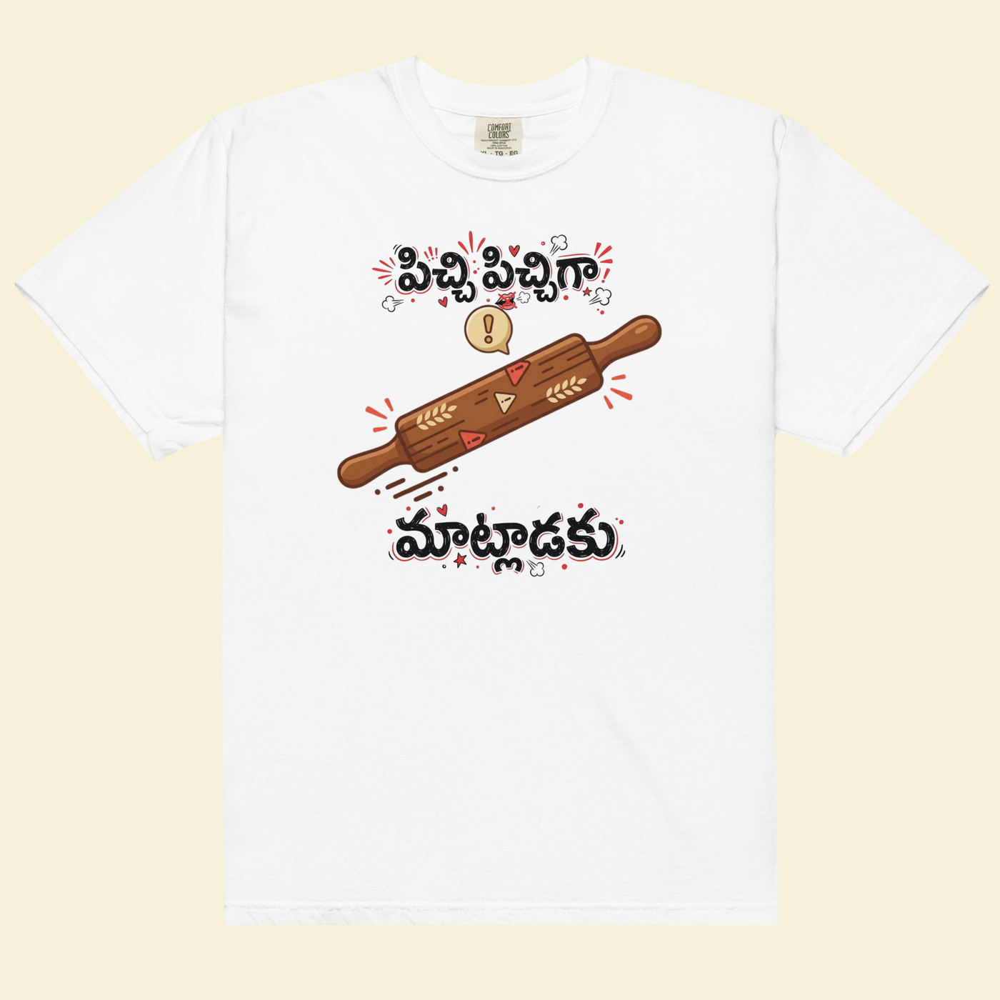 Picchi Picchiga Matladaku — The Domestic Warning Tee — Premium Heavyweight