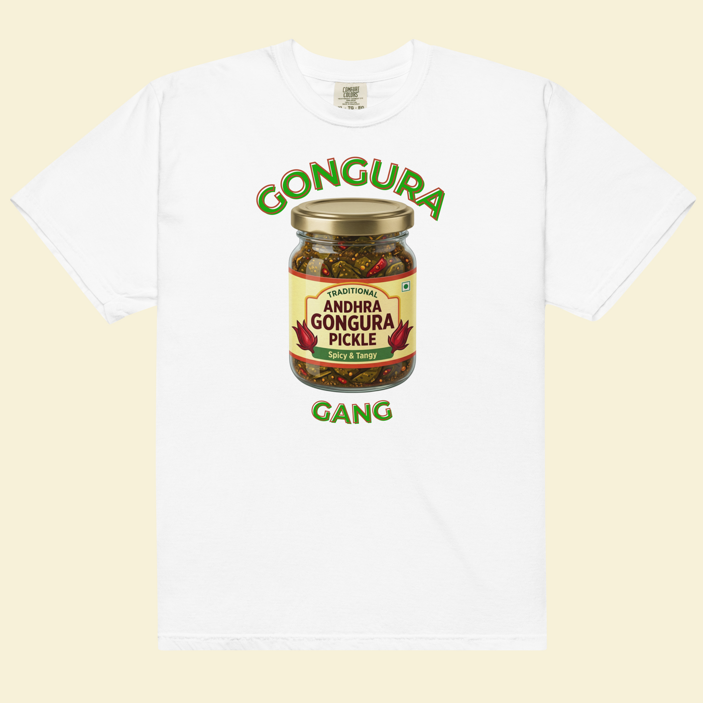 Gongura Gang — Andhra Food Tee — Premium Heavyweight