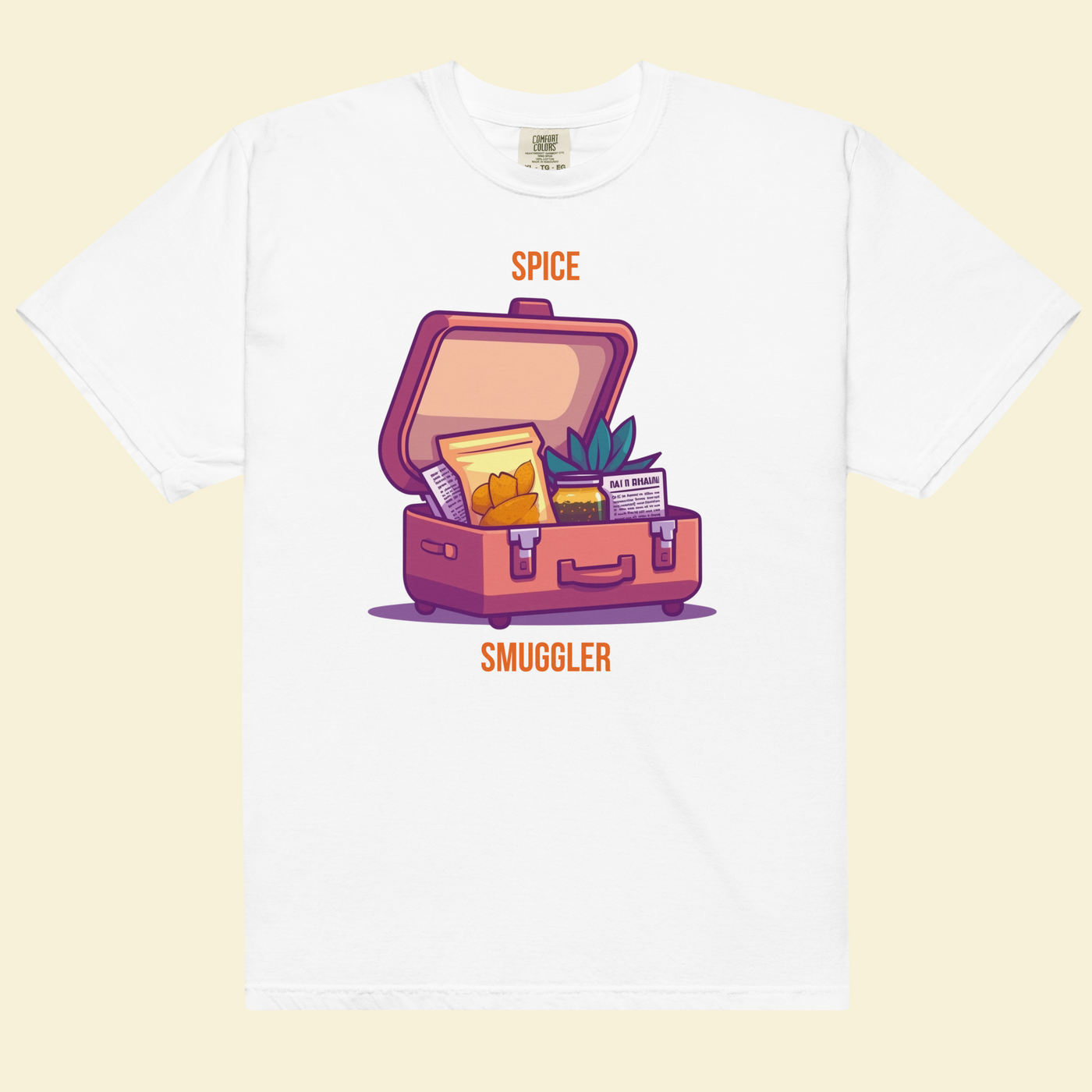 Spice Smuggler — The Suitcase Confession Tee — Premium Heavyweight